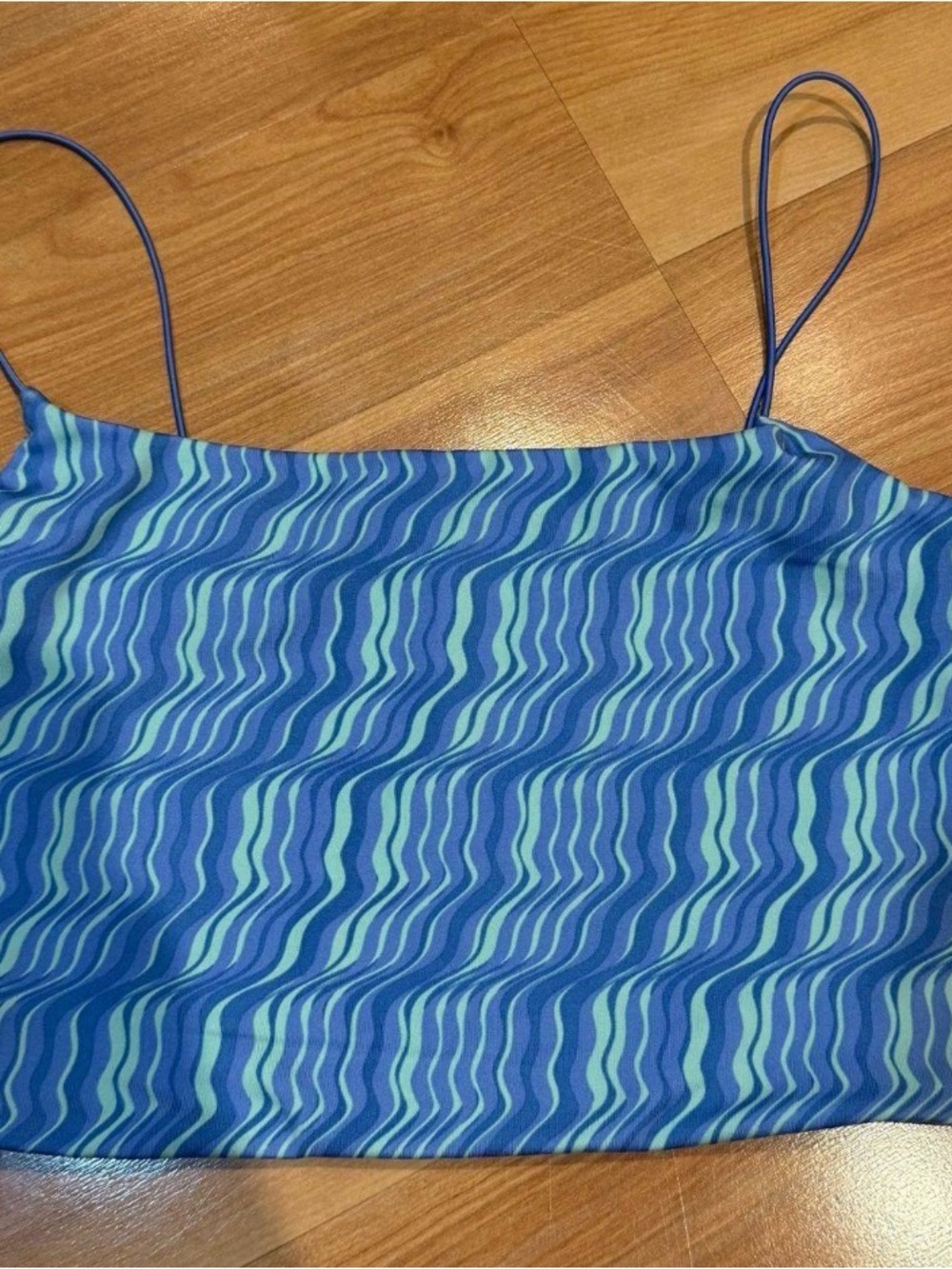 Cotton On Blue Wave Print Tank Top